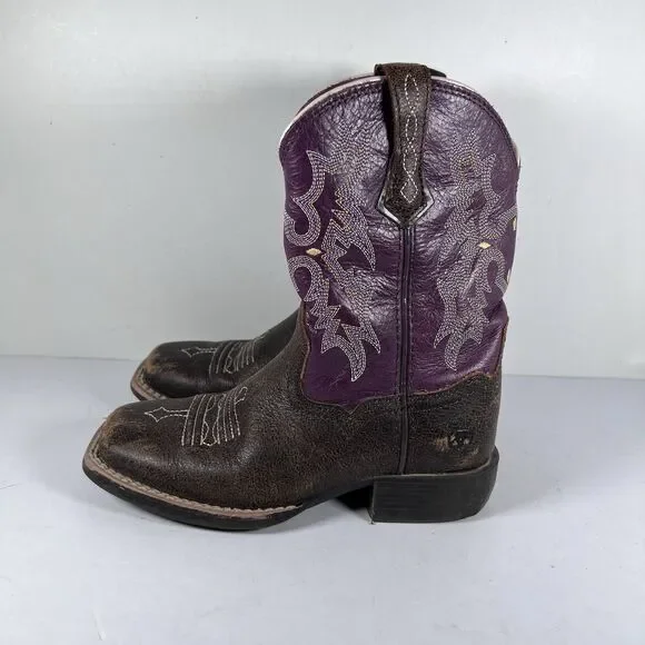 Ariat Tombstone Square Toe Western Cowgirl Boots Youth Size 11.5 - Picture 3 of 8